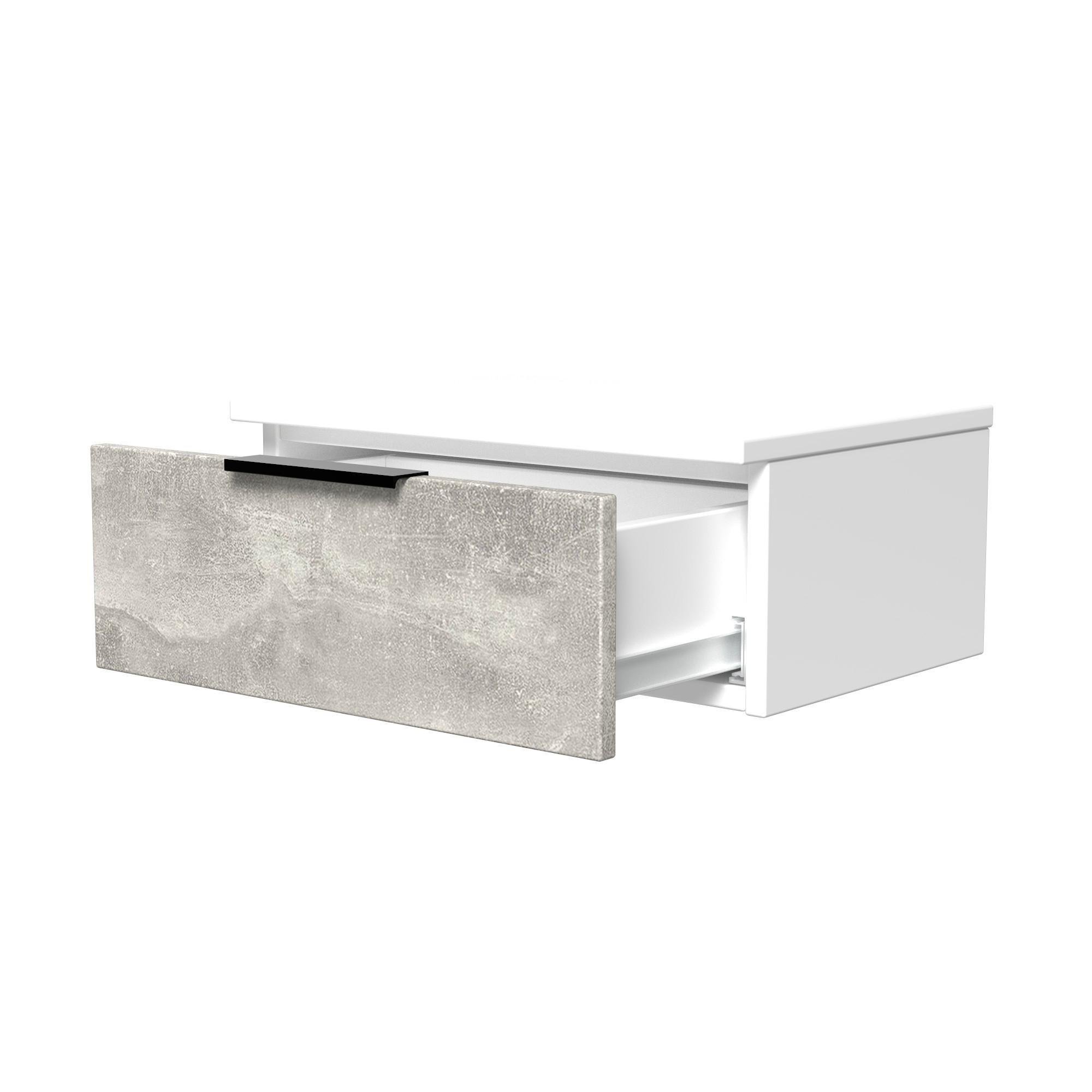 Тумба прикроватная ТП1 SENAM 180х450х310 мм корпус ДСП Белый фасад ДСП Ателье Светлый - фото 4 Тумба прикроватная ТП1 SENAM 180х450х310 мм корпус ДСП Белый фасад ДСП Ателье Светлый - фото 4