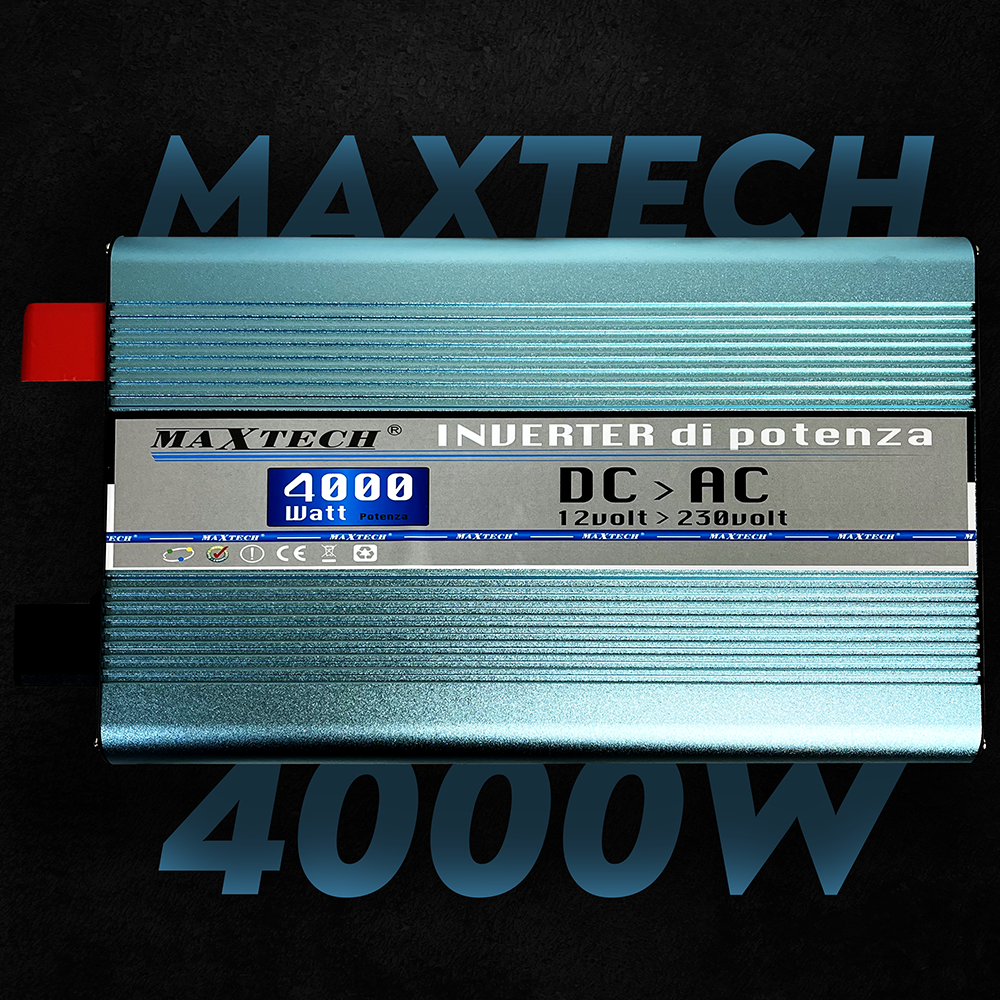 Автомобільний інвертор MaxTech HN-4000-12 з правильною синусоїдою чистий синус для котла 4000 Ват 4000 W 4 кВт (97) - фото 2