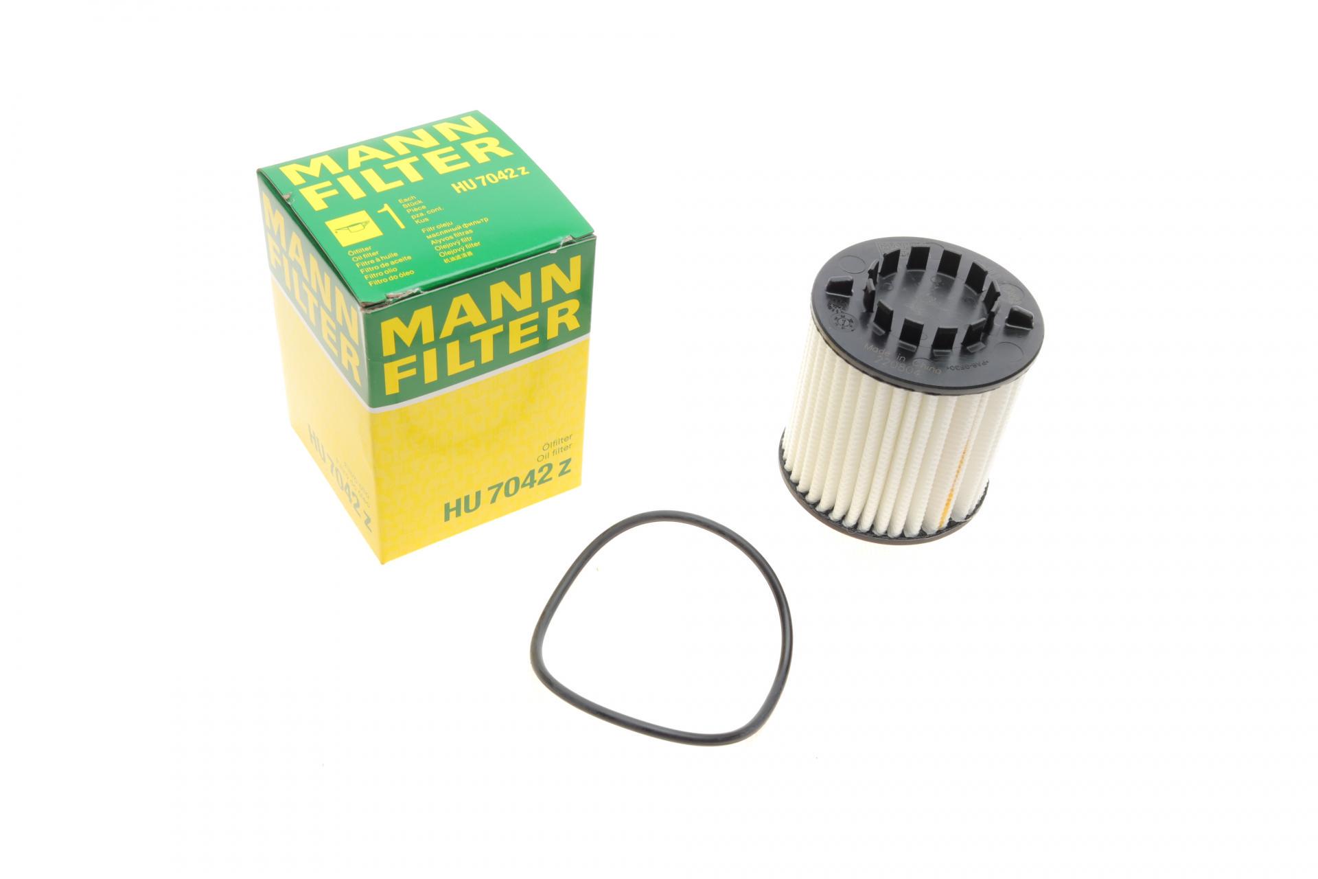 Фильтр масляный Mann-Filter для Fiat Doblo/Fiorino/Punto/Qubo 1,3 D Multijet 13- (HU 7042 Z)