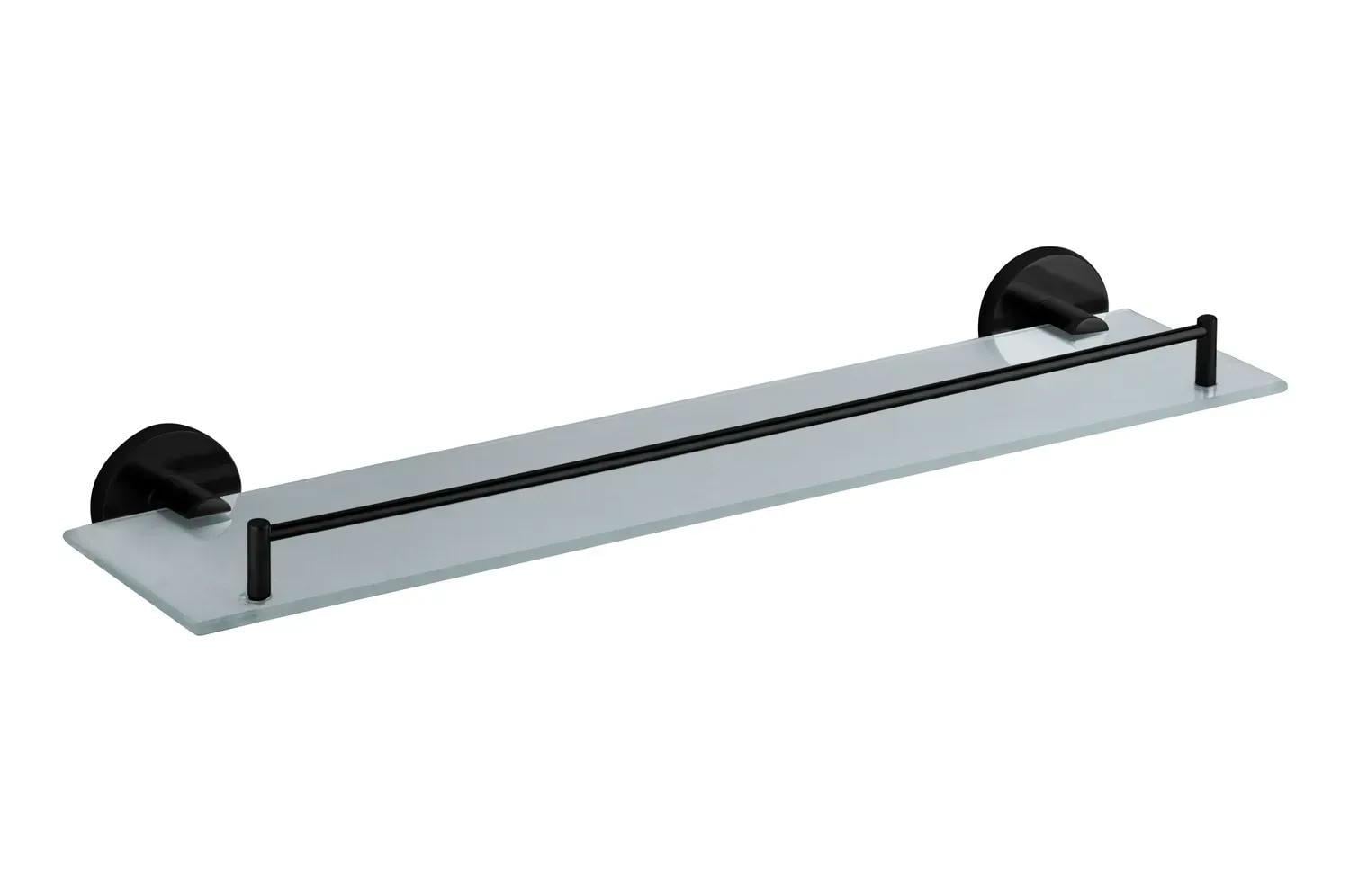Полка в ванну VBI VENUS стекло 12x52 см Черный (RRM-VBI-040009BL)