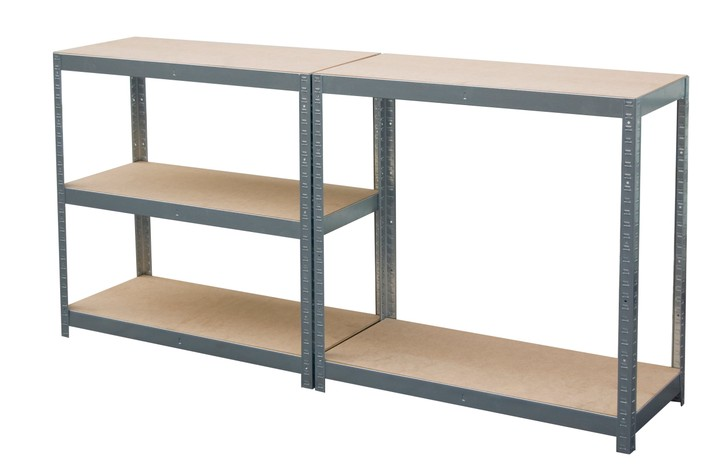 Стеллаж металлический 180х90х40 см 5 полок/до 175 кг на полку Серый (GWI0878) - фото 2