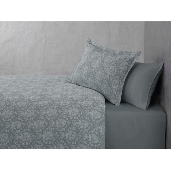 Постельное белье Buldans Blair celik grey king size Серый (svt-2000022272087)