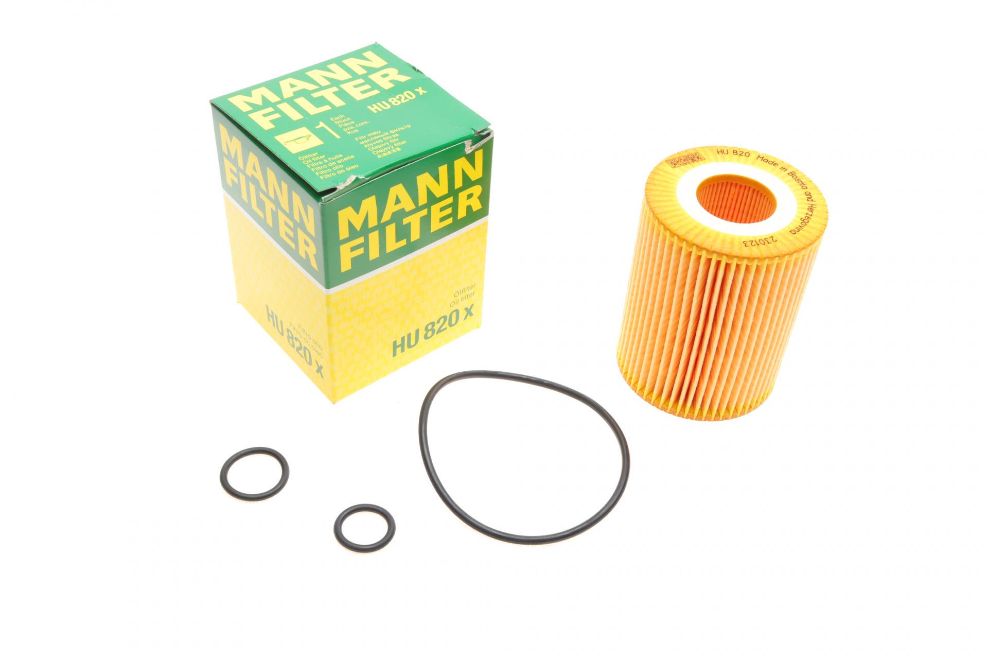 Фільтр масляний Mann-Filter для Opel Combo 1,7 CDTI (HU 820 X) - фото 1 Фільтр масляний Mann-Filter для Opel Combo 1,7 CDTI (HU 820 X) - фото 1