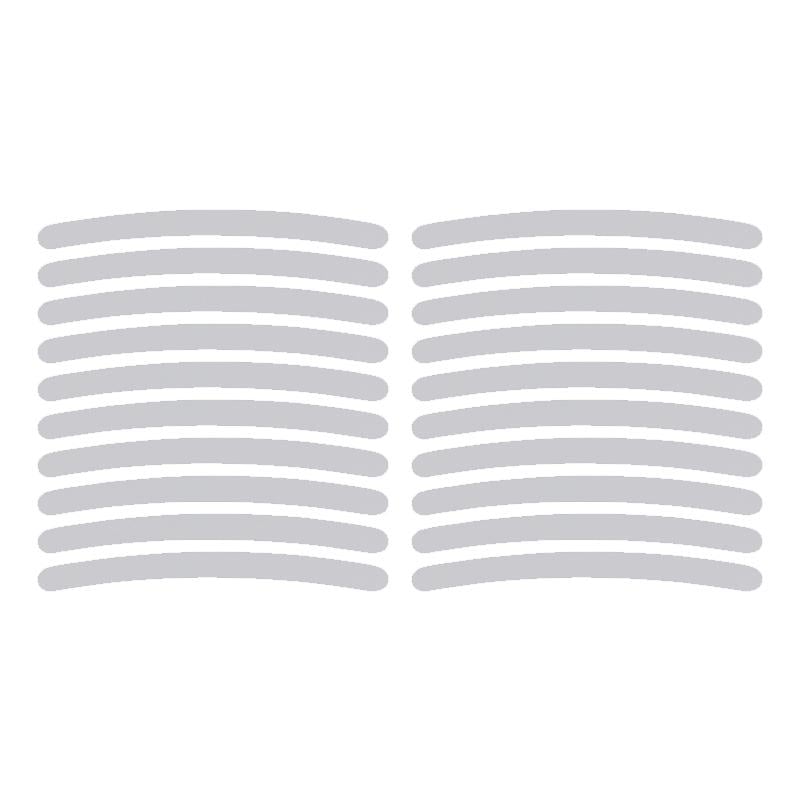 Світловідбиваючі наліпки на диски 20 шт.. White (20358)