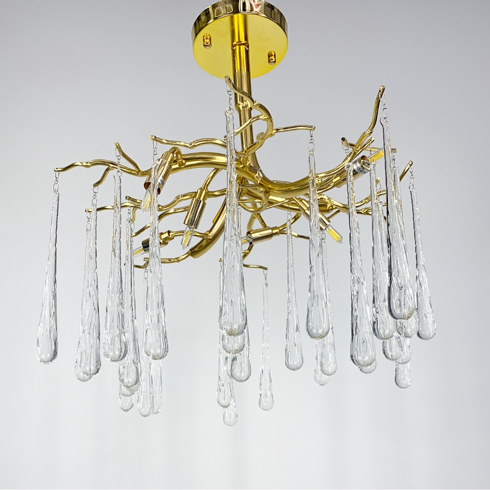 Люстра з прозорими підвісами на 8 ламп (LF_Y 18-B)