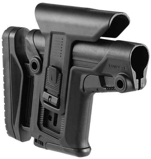 Приклад FAB Defense RAPS-С с регулируемой щекой и затыльником без трубы Черный - фото 3 Приклад FAB Defense RAPS-С с регулируемой щекой и затыльником без трубы Черный - фото 3