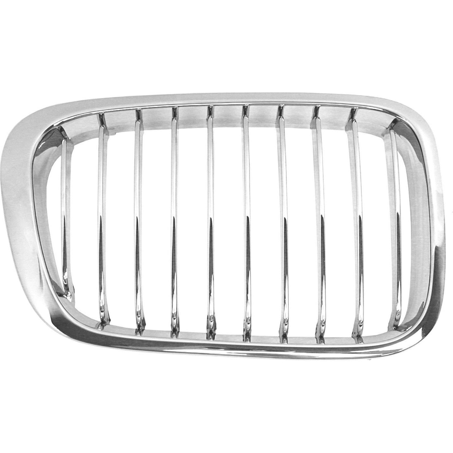 Решетка радиатора AVTM BMW 3-Series e46 1998-2001 правая без эмблемы Хром/Черный (180061992)