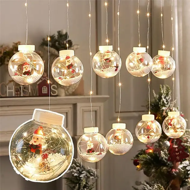 Гирлянда Digital LED с елками и оленями 230 В 3 м Теплый Белый (ND-213-G-45)