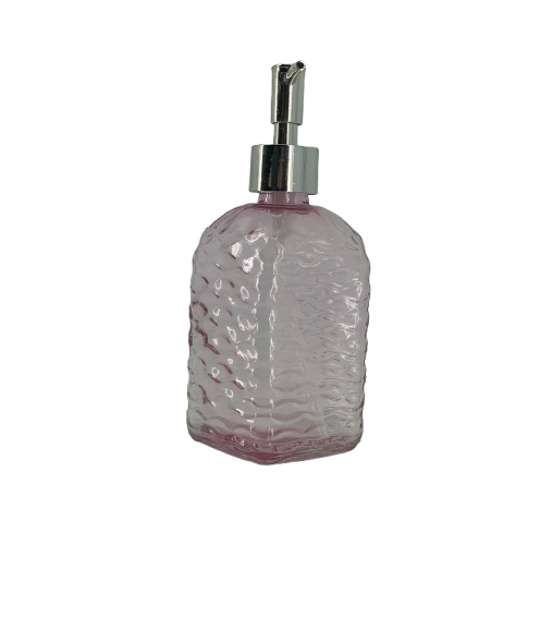 Дозатор Stenson Color для мыла стеклянный корпус 330 мл Розовый (624721) - фото 3