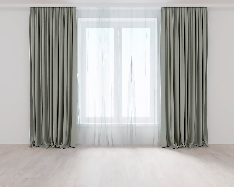 Комплект штор Lux Portiery микровелюр 150x270 см 2 шт. Бледно-зеленый (AV89799)