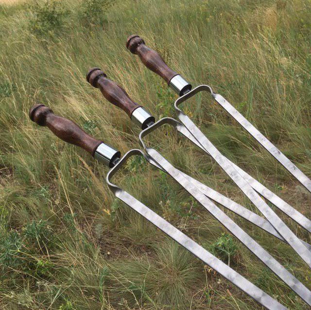 Шампур-вертел Gorillas BBQ Кільце подвійне (ВК-50) - фото 2 Шампур-вертел Gorillas BBQ Кільце подвійне (ВК-50) - фото 2