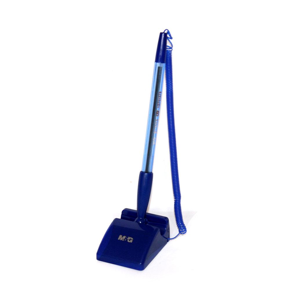 Ручка шариковая M&G на подставке толщина линии 0,7 мм Синий (ABP64873-Blue)