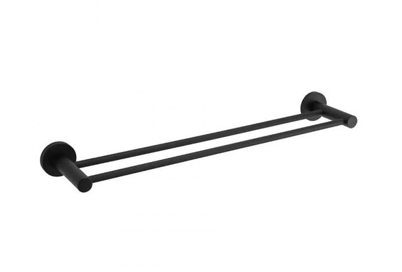 Тримач для рушників Frap F30209 подвійний Чорний (126694) Тримач для рушників Frap F30209 подвійний Чорний (126694)