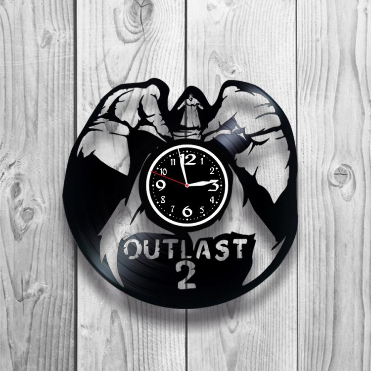 Часы настенные Outlast 0537 из виниловой пластинки Часы настенные Outlast 0537 из виниловой пластинки