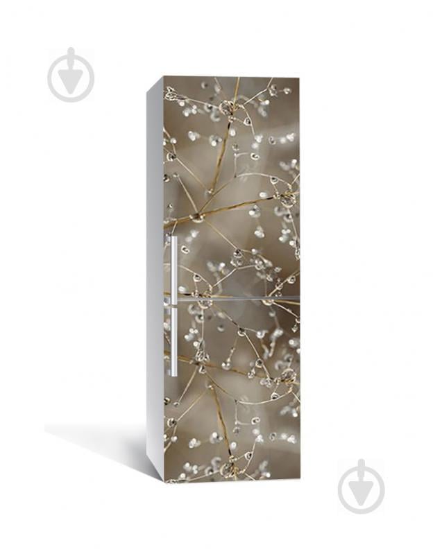 Наклейка на холодильник Zatarga «Алмазная роса» 650х2000 мм виниловая 3Д наклейка декор на кухню самоклеящаяся Наклейка на холодильник Zatarga «Алмазная роса» 650х2000 мм виниловая 3Д наклейка декор на кухню самоклеящаяся