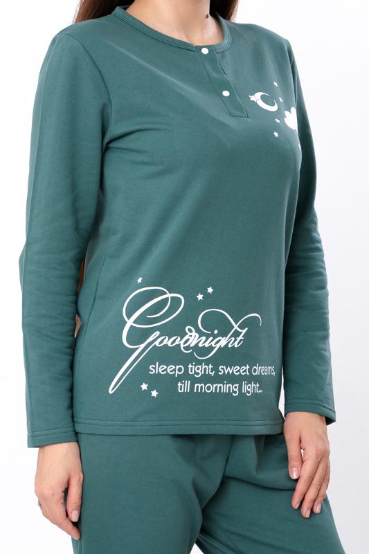 Піжама утеплена жіноча кофта на двох кнопках та штани Носи Своє р. 62 Темно-зелений (8240-023-33-1) - фото 6 Піжама утеплена жіноча кофта на двох кнопках та штани Носи Своє р. 62 Темно-зелений (8240-023-33-1) - фото 6