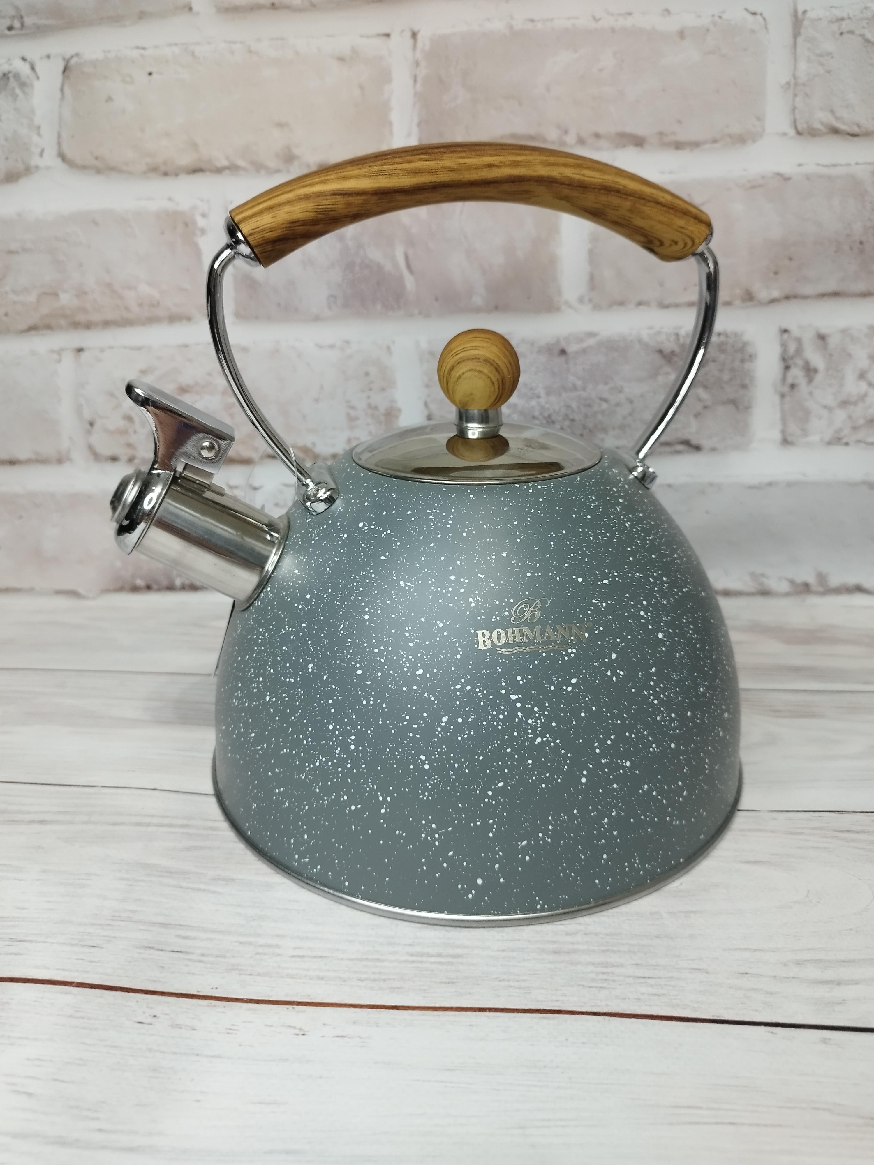 Чайник Bohmann BH9919 із свистком нержавіюча сталь 3 л (14525832)