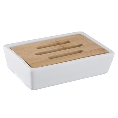 Мыльница керамическая Bisk PURE 06577 12х8 см Белый (26356864)