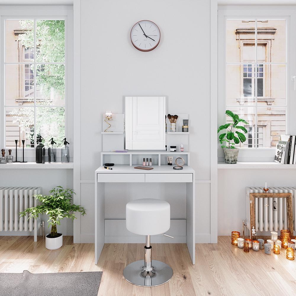 Туалетный столик Vicco Ania со стулом Белый - фото 4