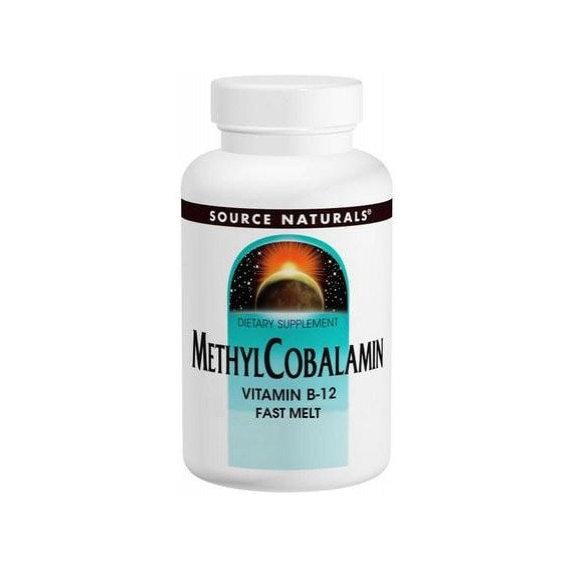 Метилкобаламин Source Naturals B-12 Fast Melt 5 мг 60 Tabs