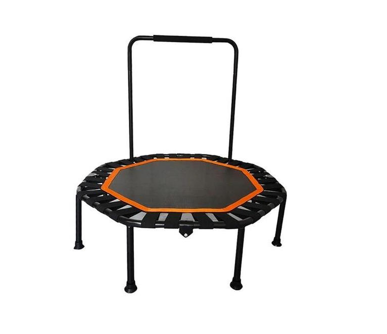 Батут для фитнеса RIAS R-105 с ручкой Ø 105х120х25 см Black (3_08687)