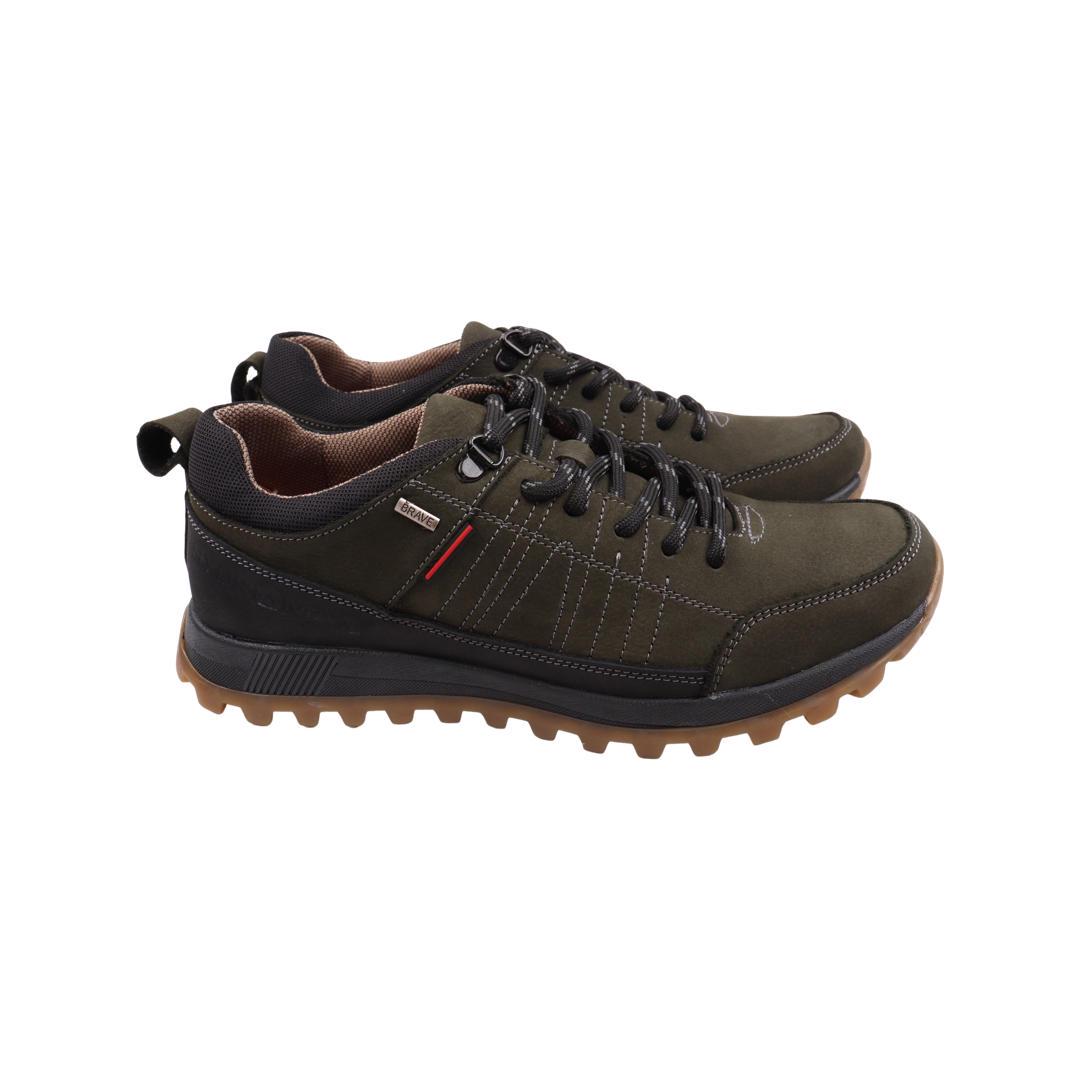 Кроссовки мужские Brave из нубука р. 42 Зеленый (226-22DTS)