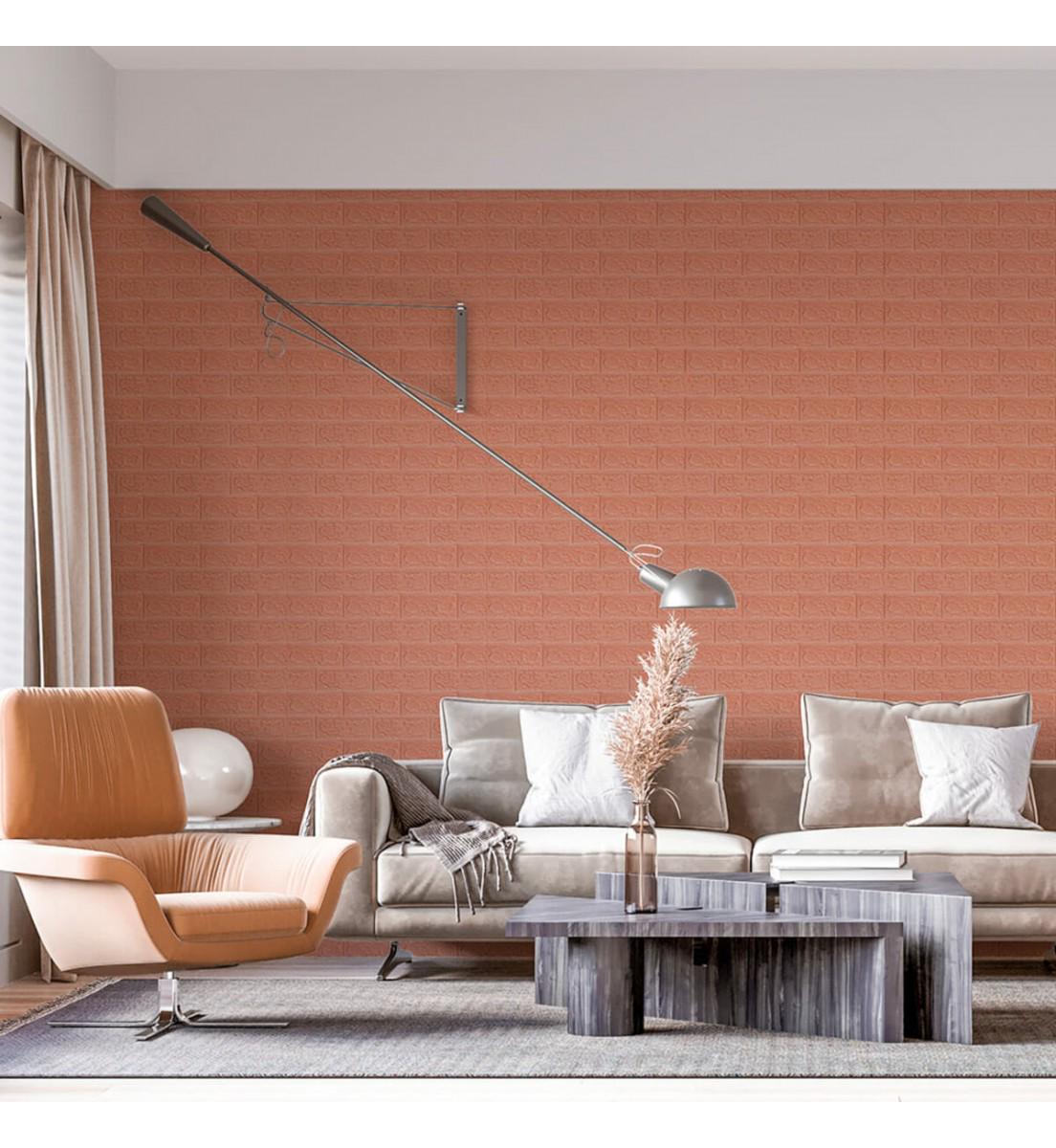 3D-панель самоклеящаяся декоративная под кирпич 3080x700x3 мм Кофе с молоком (OS-BG348-3) - фото 7 3D-панель самоклеящаяся декоративная под кирпич 3080x700x3 мм Кофе с молоком (OS-BG348-3) - фото 7