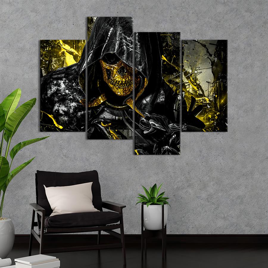 Настенний декор Скелет в плаще игра Death Stranding 89x56 см (A196-4)