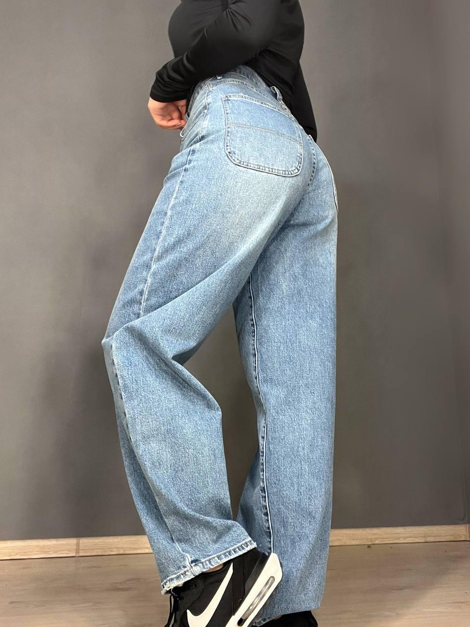 Джинси жіночі Cool Angels 3101 SKATER jeans банани висока талія стрейчеві р. 27 Світло-синій (3522) - фото 5