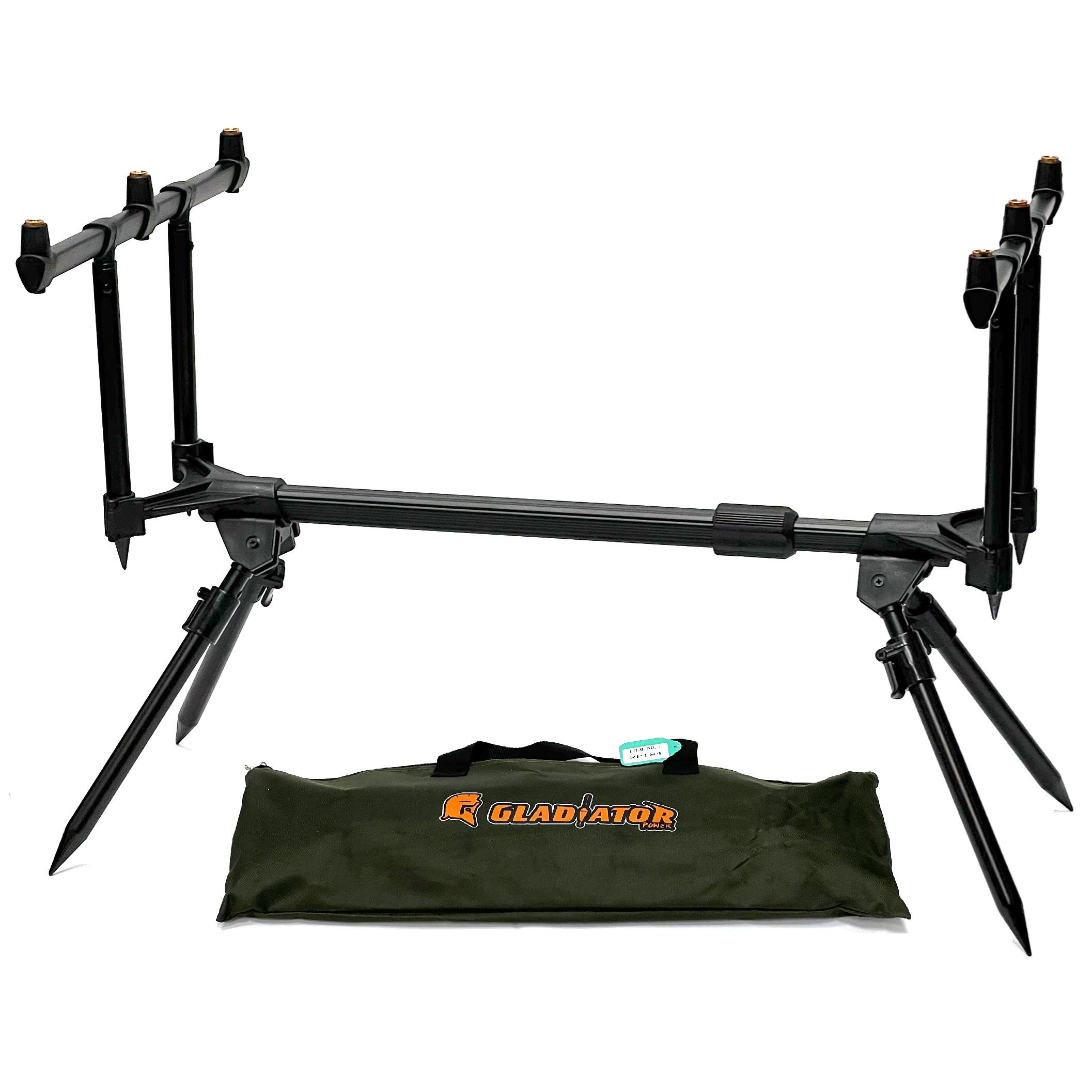 Род-под Gladiator RP184 на 3 вудилища Чорний (28745979) - фото 4 Род-под Gladiator RP184 на 3 вудилища Чорний (28745979) - фото 4