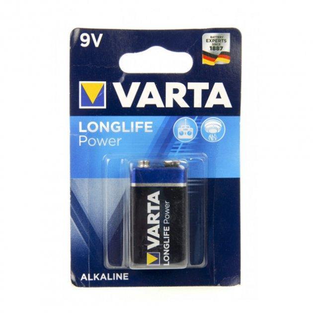 Батарейка Varta Longlife Power 9V/6LR61 Alkaline 1 шт. (1519091123)