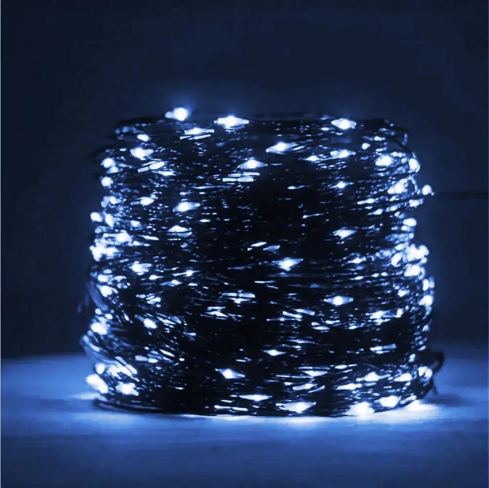 Гірлянда нитка Роса 20 м з пультом м 200LED від USB зелений провід холодний білий - фото 6 Гірлянда нитка Роса 20 м з пультом м 200LED від USB зелений провід холодний білий - фото 6