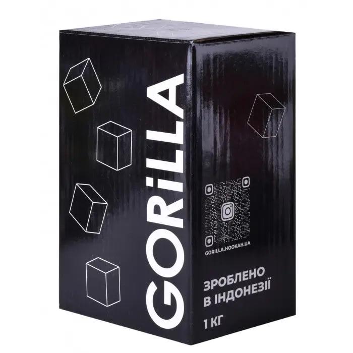 Уголь кокосовый для кальяна GORILLA 2,5х2,5 1 кг (LS26000) - фото 2