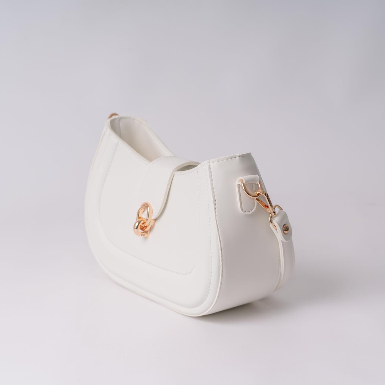 Сумка женская багет XENIA № 50-24 из эко-кожи Белый - фото 2 Сумка женская багет XENIA № 50-24 из эко-кожи Белый - фото 2