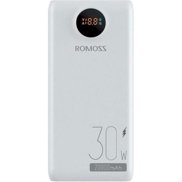 Повербанк Romoss SW20SPro 20000 mAh 30 W Белый (PSW20-392-1133H)