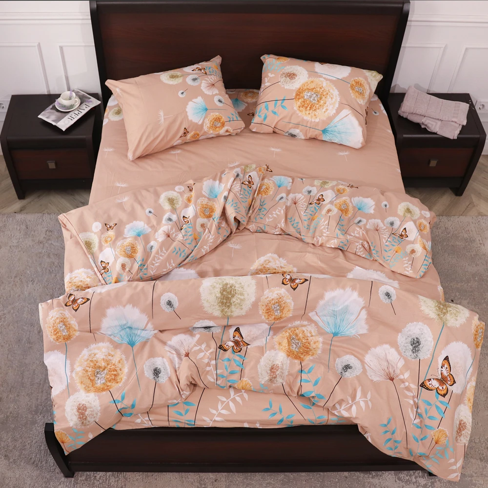 Комплект постільної білизни із бязі Gold двоспальний євро 200х220 cм (40164)