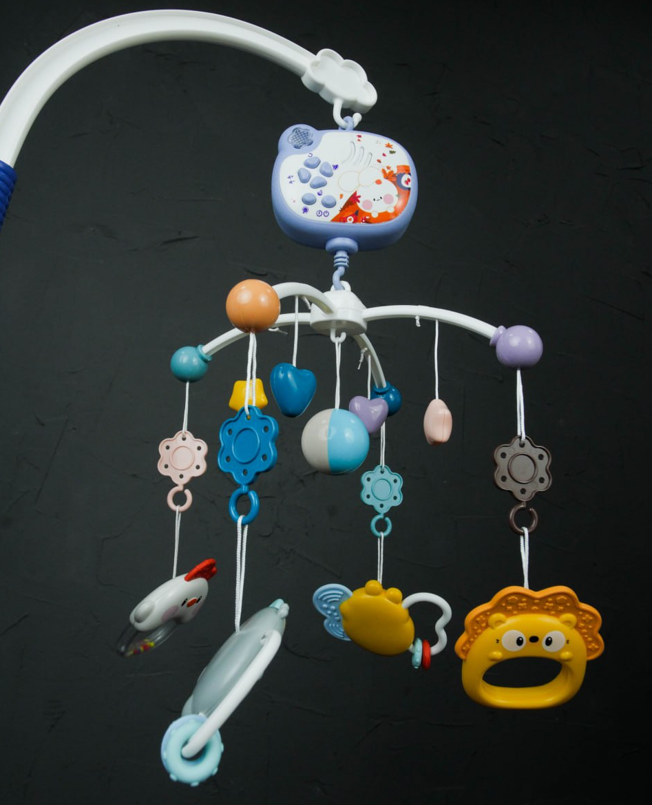 Мобиль-карусель на кроватку Звездные сны WToys с колыбельными и проекцией звездного неба (2709645326) - фото 7