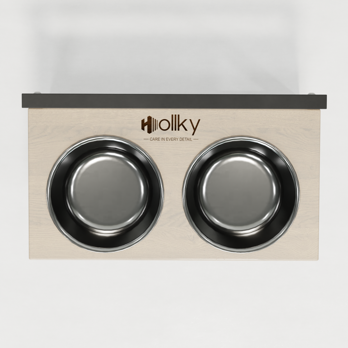 Миски на регулируемой подставке для средних собак Hollky Flex M 2х0,85 л (FM-422530-GRWH) - фото 4