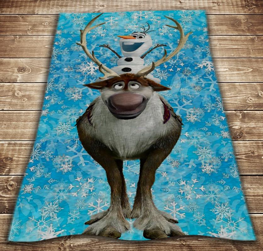 Плед с 3D принтом Frozen Свен и Олаф 150х200 см (epi_0134)