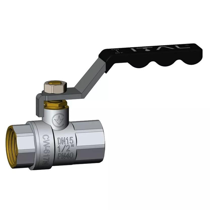 Кран кульовий ITAL IB120110 1/2" ВВ ручка (172414)