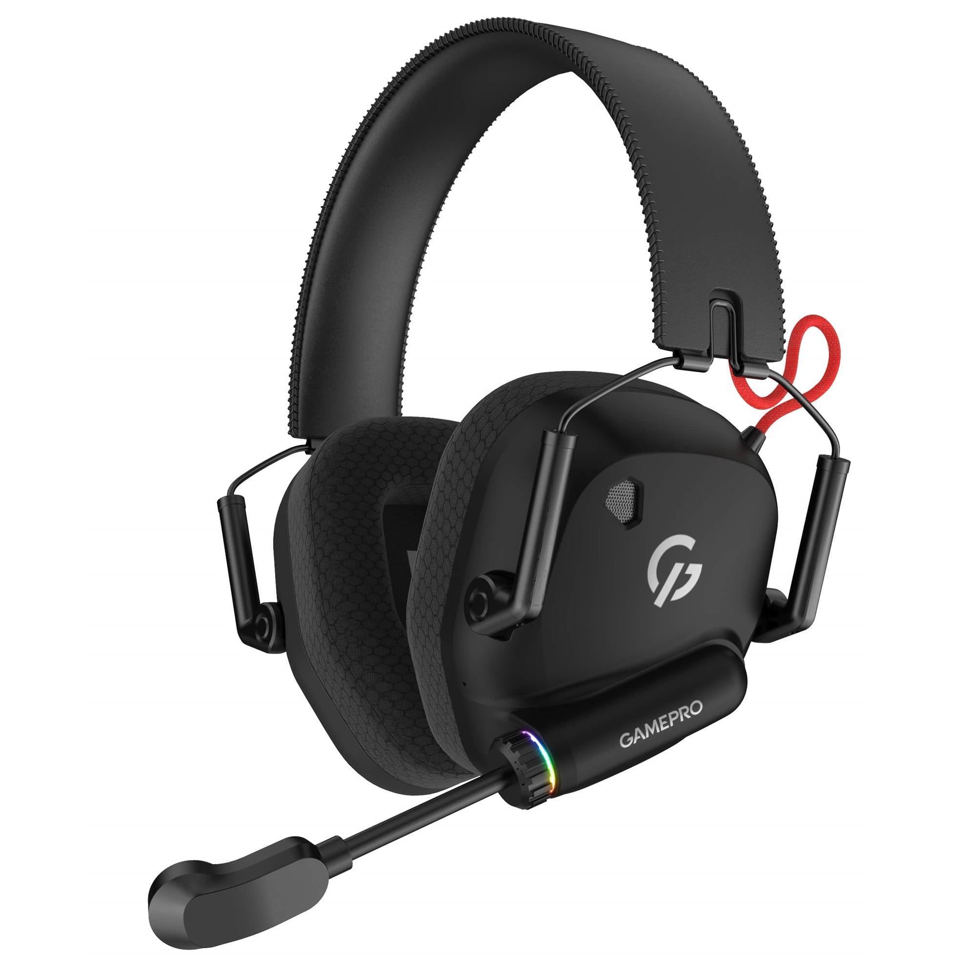 Навушники бездротові ігрові GamePro Genesis Mercury Pro Bluetooth 5.2 USB-ресивер 40 год Black (HSW120B)