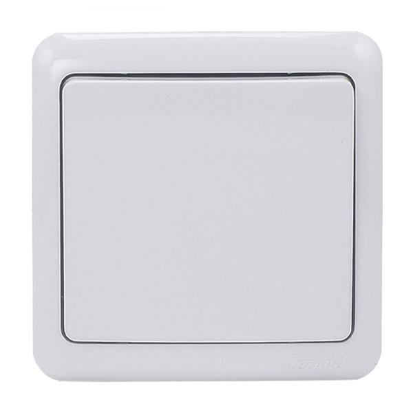 Вимикач одноклавішний Lezard VIOLA 751-0200-100 Білий (27551328)