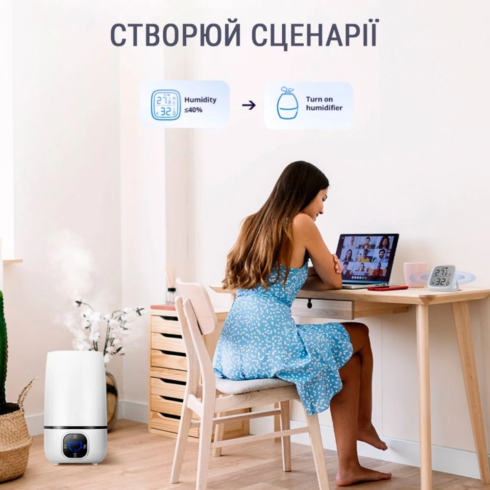 Датчик температури та вологості з дисплеєм Zigbee Sonoff SNZB-02D (WH00588) - фото 8 Датчик температури та вологості з дисплеєм Zigbee Sonoff SNZB-02D (WH00588) - фото 8