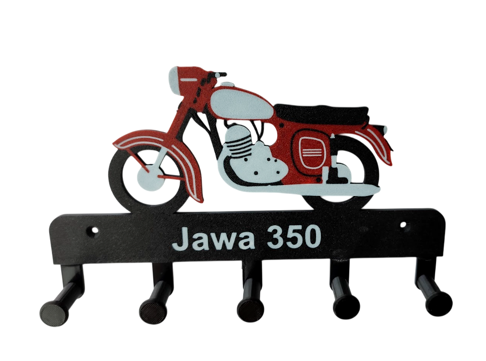 Ключница вешалка мото Jawa 350 5 крючков (820)