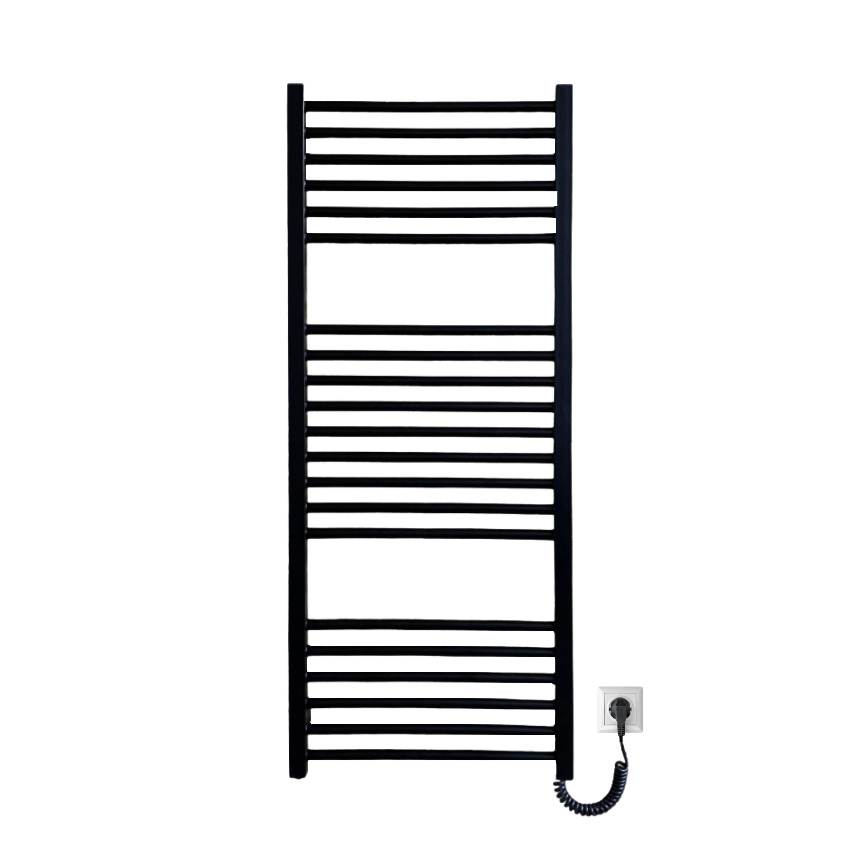 Полотенцосушитель электрический Carino Arianna 1190x490 см Черный матовый (A1949LBM)