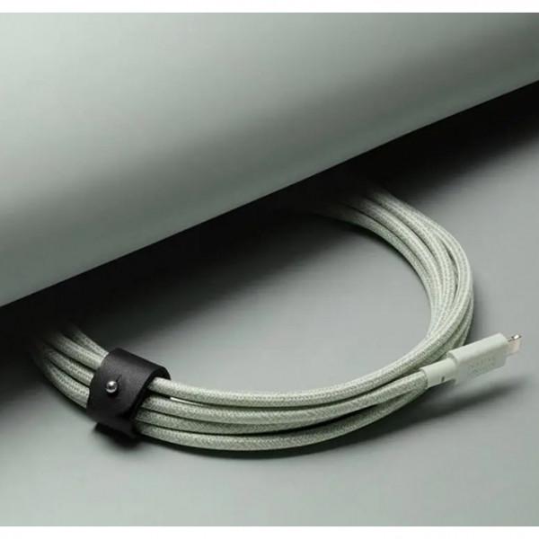 Кабель синхронизации Native Union Belt 3m Cable XL Lightning, Sage (BELT-L-GRN-3-NP) - фото 3 Кабель синхронизации Native Union Belt 3m Cable XL Lightning, Sage (BELT-L-GRN-3-NP) - фото 3