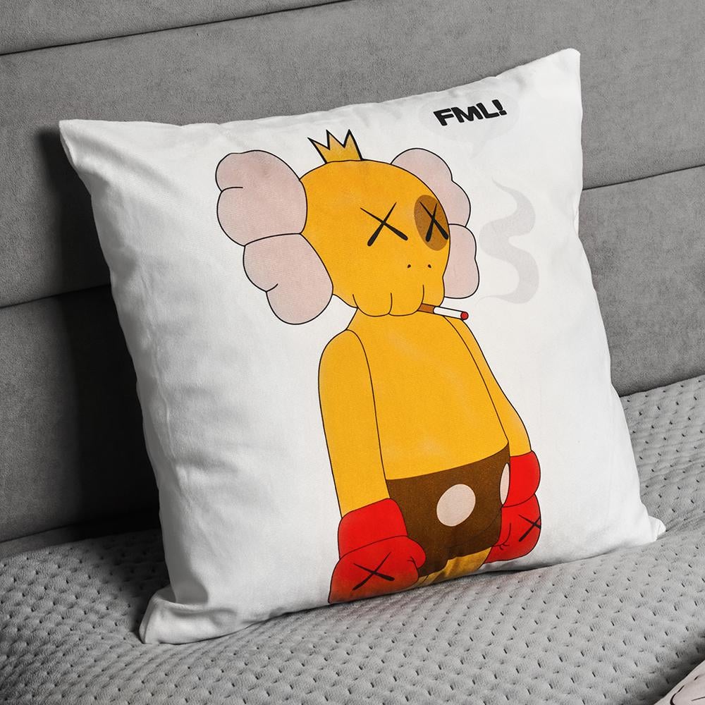 Декоративна подушка Kaws FML 40x40 см Білий (kaws008)