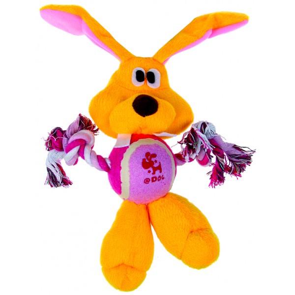 Игрушка для собак TatraPet Toys&Fun Заец с канатом 21 см (1752298350)