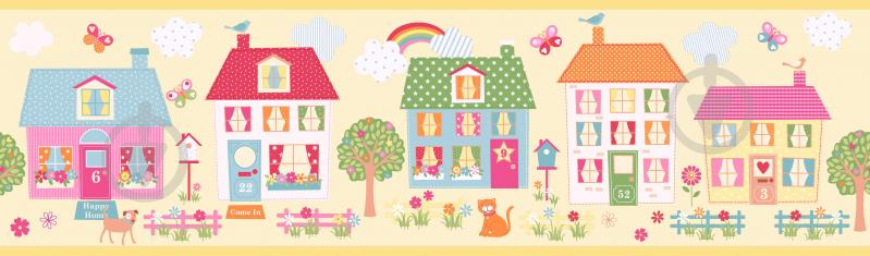 Бумажные детские обои (Бордюр) ICH Coconet 573-2 Разноцветные