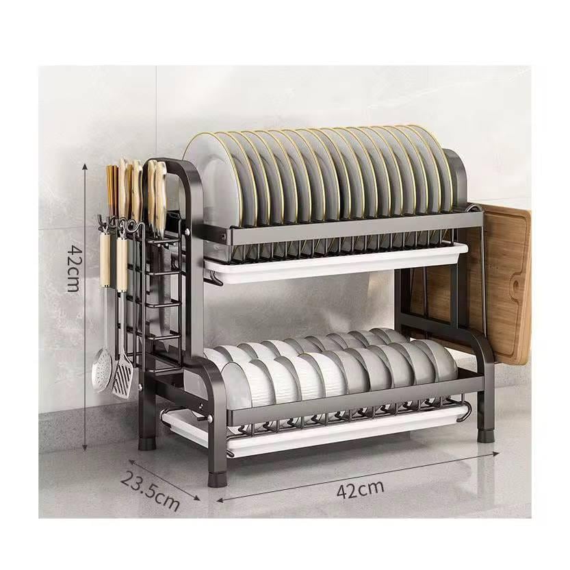 Сушарка для посуду дворівнева металева (24099479) - фото 2